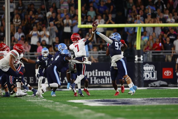 ODU played against Liberty under the Norfolk lights in a Commonwealth showdown. 