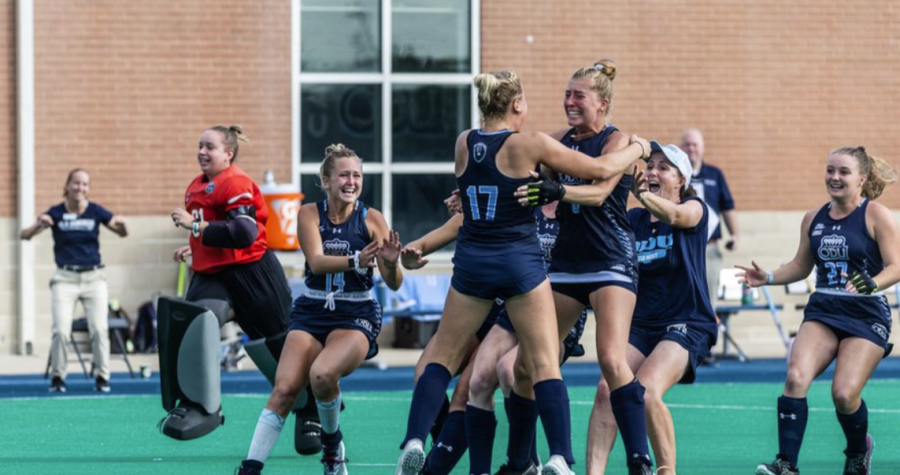Pandemonium on the field after Old Dominion punched their ticket to the final on Sunday afternoon. 