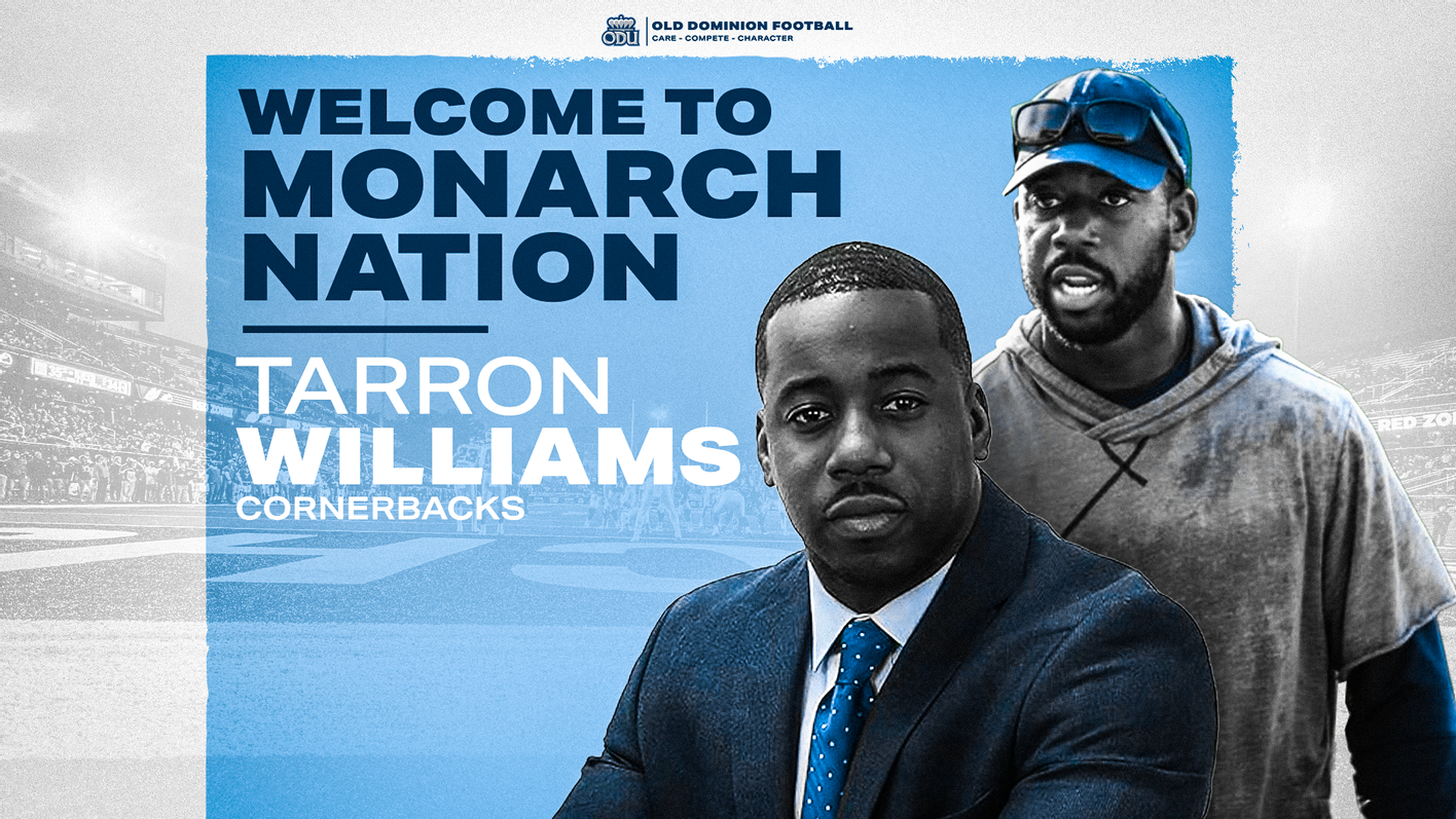 ODU Football Bring on Tarron Williams as Cornerbacks Coach – Mace & Crown