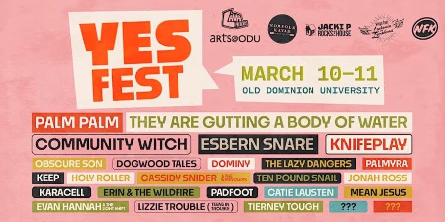 YES Fest graphic, via LAVA Presents. Created by Kris Cameron.