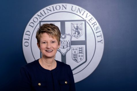 Dr. Hephner LaBanc, the new Vice President for Student Engagement and Enrollment Services, on campus. She will begin her tenure this summer. 
(Credit to Old Dominion Photo Department)
