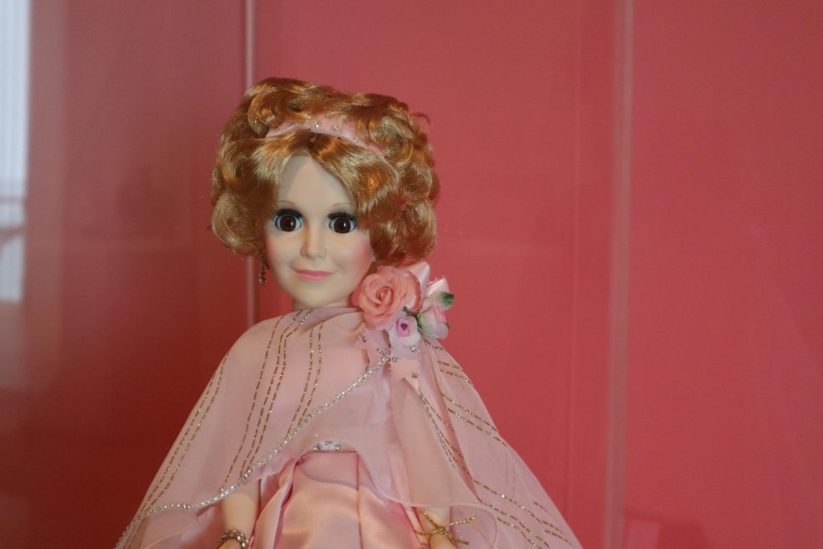Madame Alexander Self Portrait Doll #2290 on display in Barry Art Museum Gallery 4.