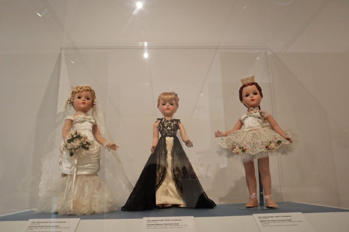 Mystery dolls on display in Barry Art Museum Gallery 4.