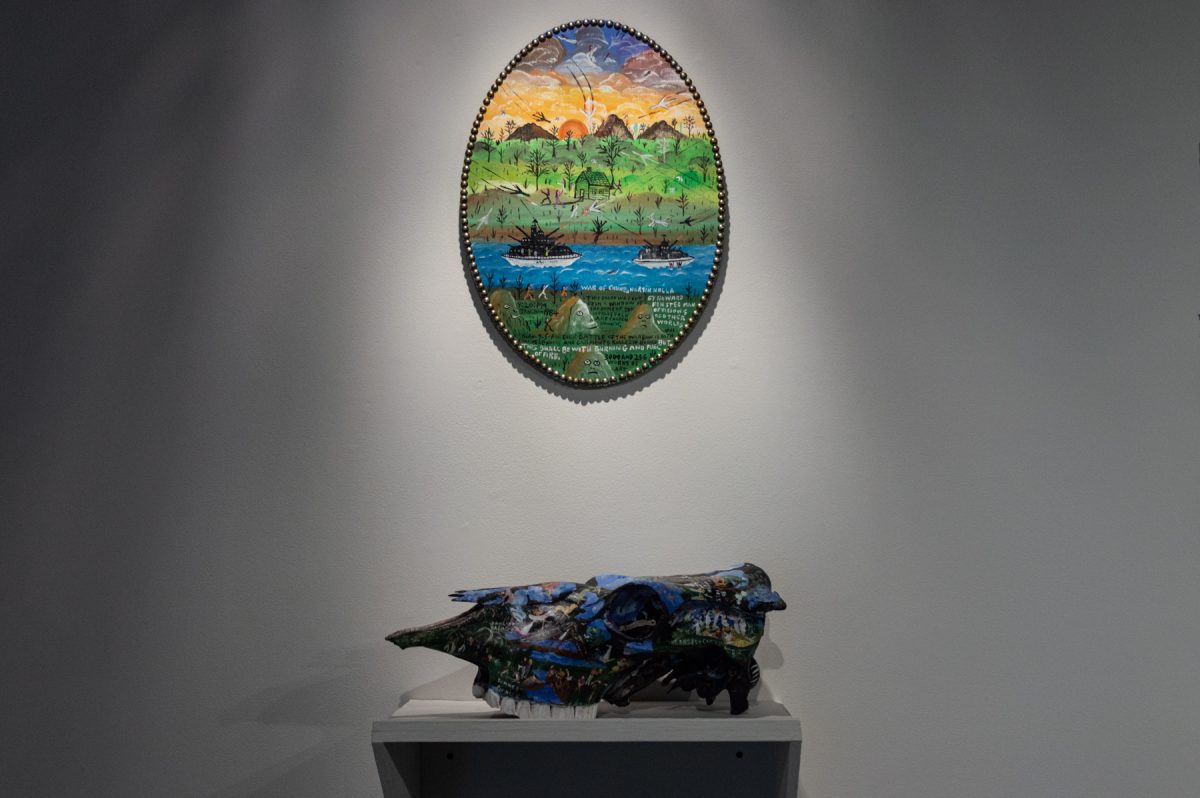 "River of Earth" is currently on display at the Gordon Art Gallery.