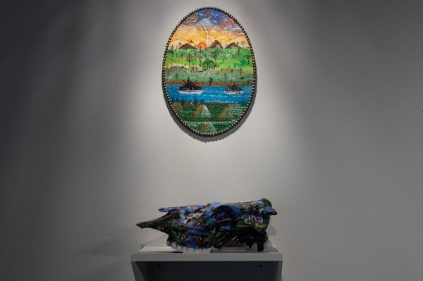 "River of Earth" is currently on display at the Gordon Art Gallery.